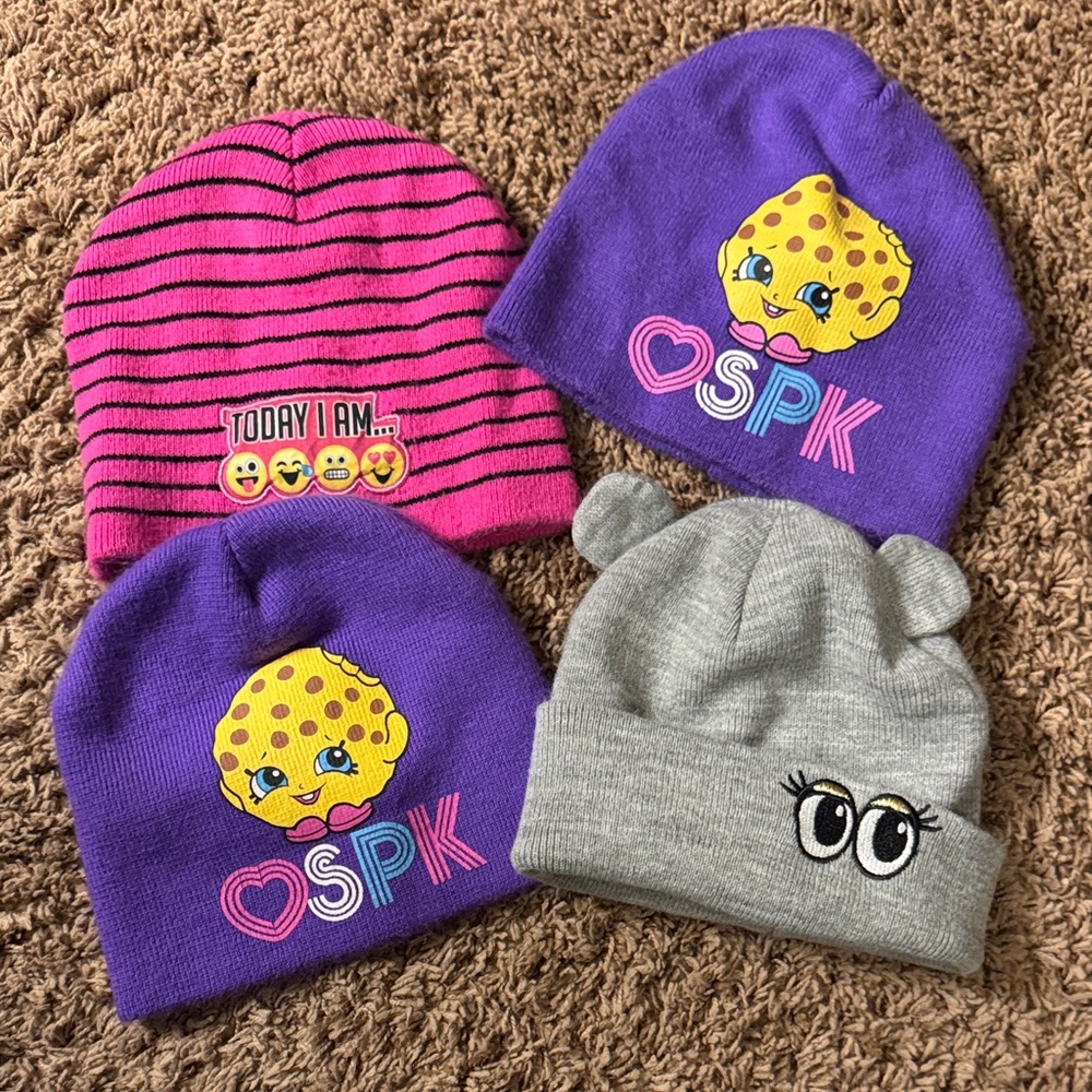 Colorful Beanie Set with Fun Designs